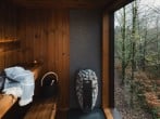 Woodland views from the sauna Woodland views from the sauna